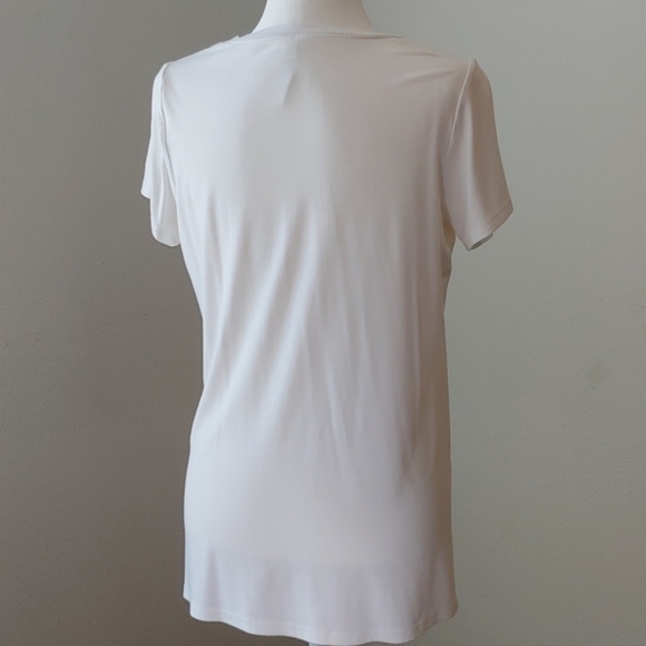 SPANX P.L.T. Perfect Length Tee Women's White Short Sleeve Tee Size Medium - Picture 5 of 17